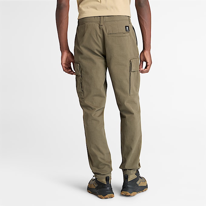 Pantalon cargo en sergé Brookline pour homme en vert