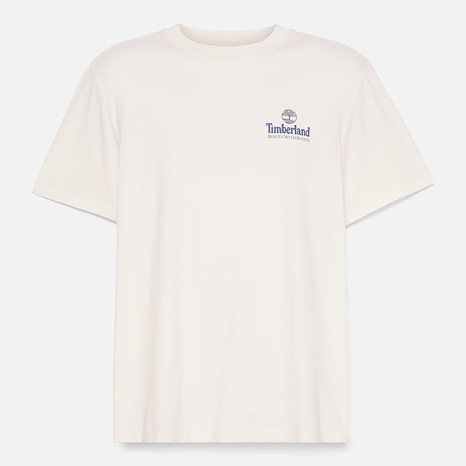 All Gender T-shirt Gráfica com Logótipo da Árvore Ilustrado nas Costas em branco