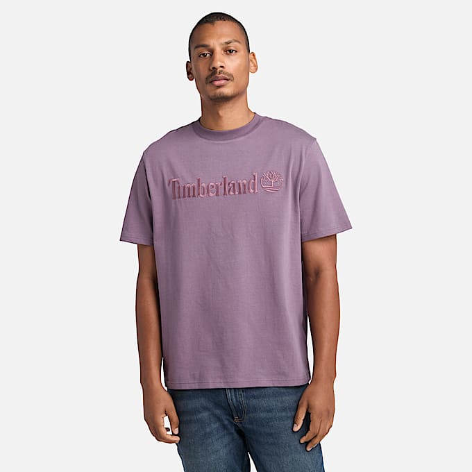T-shirt Hampton da Uomo in viola - 1