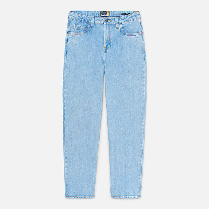 Straight Denim Trousers for Women in Blue - 1