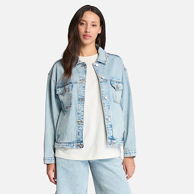 Archive Denim Jacket for Women in Light Blue