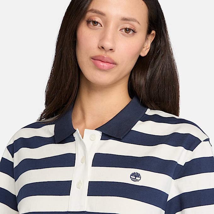Polo a Maniche Corte da Donna in blu scuro