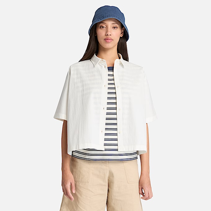 Short-Sleeve Shirt for Women in White - 1