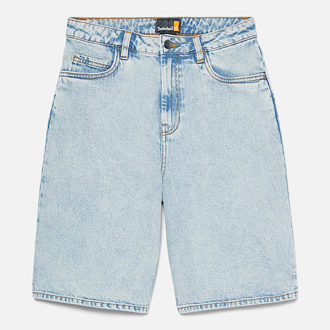 Denim Shorts for Women in Light Blue - 1
