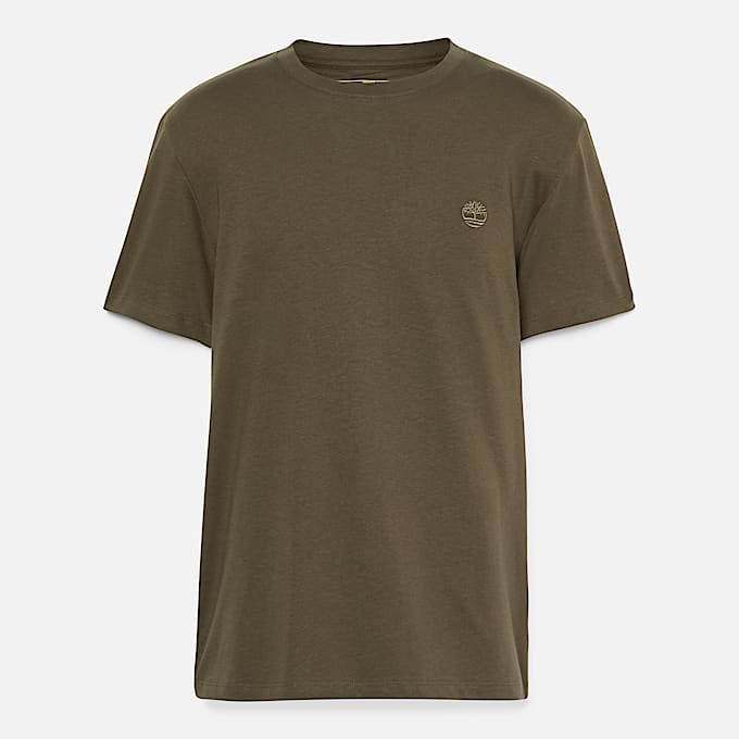 Dunstan River Kurzarm-T-Shirt für Herren in Grün/Braun