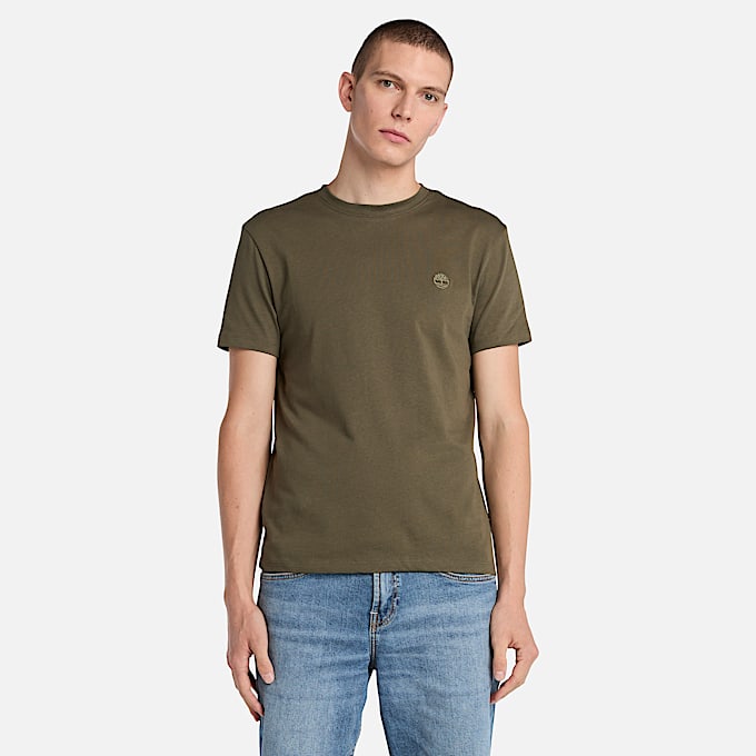 Dunstan River T-shirt voor heren in donkergroen - 1