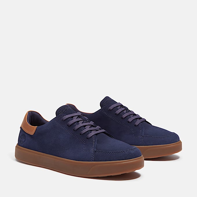 Basket basse à lacets Emerson Street pour homme en bleu ou bleu foncé