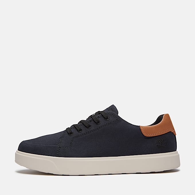 Emerson Street Low Lace-Up Trainer for Men in Black