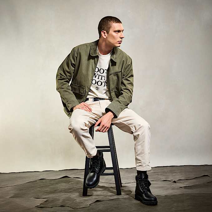 T-shirt con Scritta da Uomo in bianco