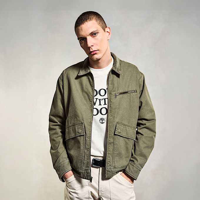 T-shirt con Scritta da Uomo in bianco
