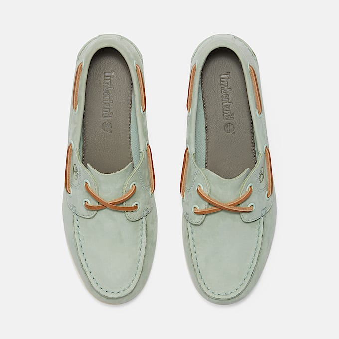 Classic Boat Shoe for Women in Light Green