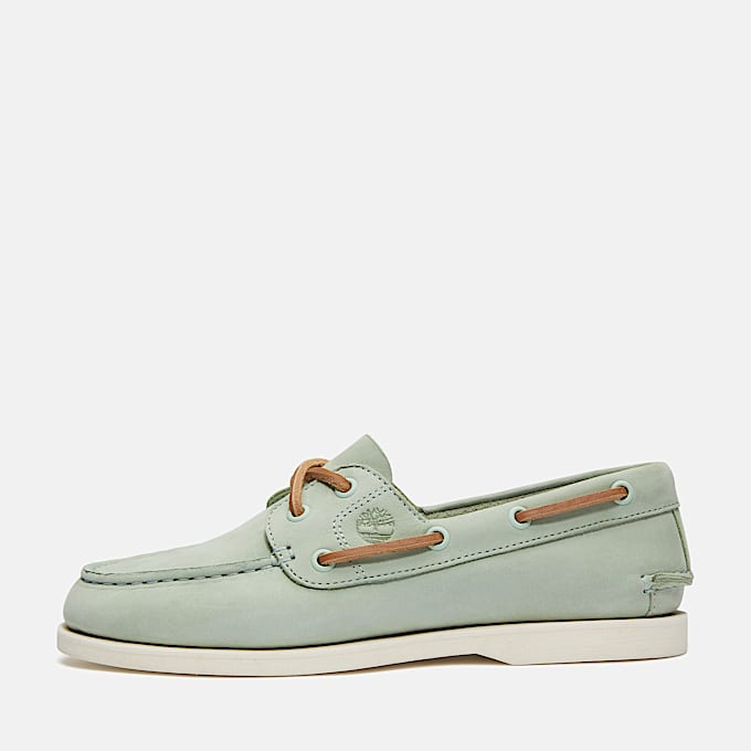 Scarpa da Barca Classic da Donna in verde chiaro