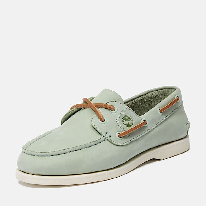 Scarpa da Barca Classic da Donna in verde chiaro