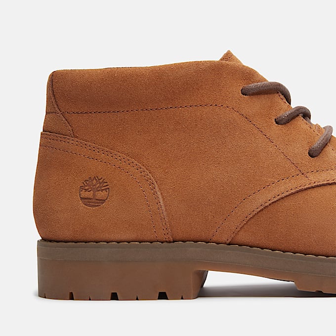 Halbhoher Britton Square Schnürstiefel für Herren in Orange