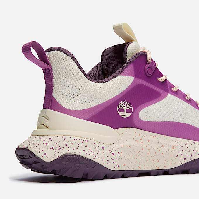 Motion Access Low Lace Up Trainer for Women in Beige/Purple