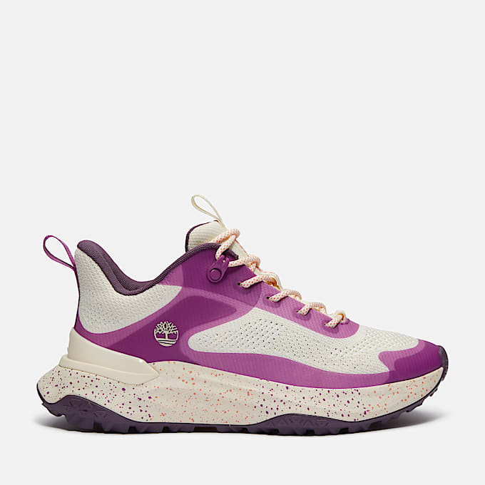 Basket basse à lacets Motion Access pour femme en beige/violet - 1