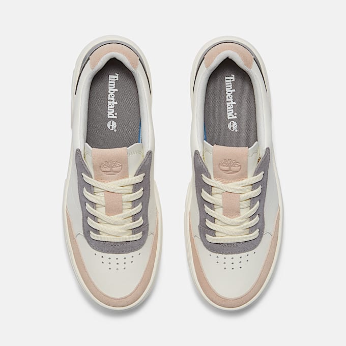 Basket basse à lacets Laurel Court pour femme en blanc et gris