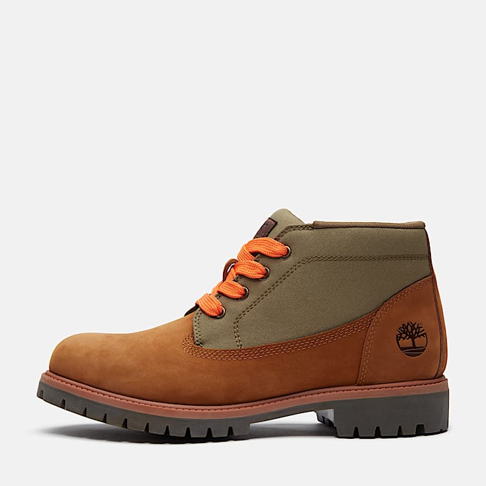 Bota Chukka com Atacadores Mid Timberland® Premium para Homem em castanho