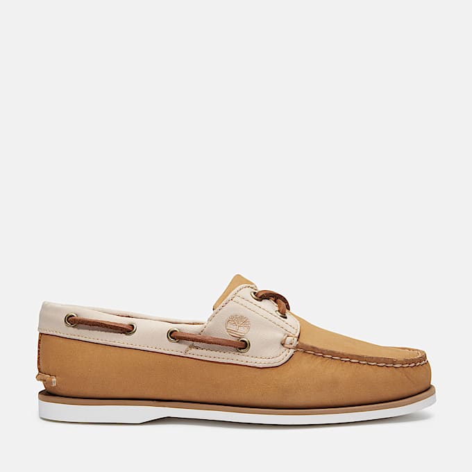 Klassischer Bootsschuh für Herren in Beige - 1