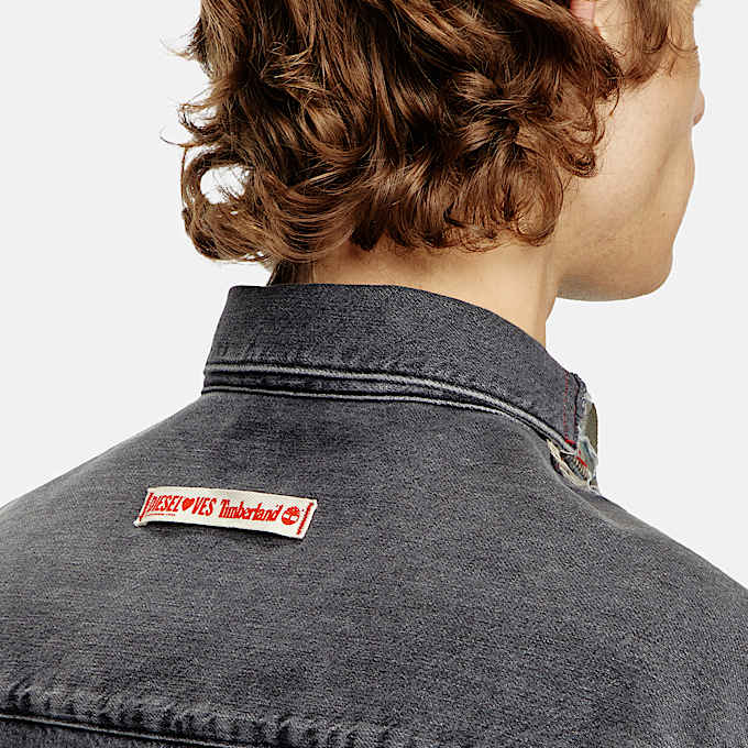 Chemise à carreaux en denim