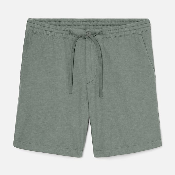 Shorts in Cotone e Lino da Uomo in verde chiaro