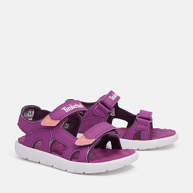 Perkins Row Sandale mit zwei Riemen für Kinder in Violett