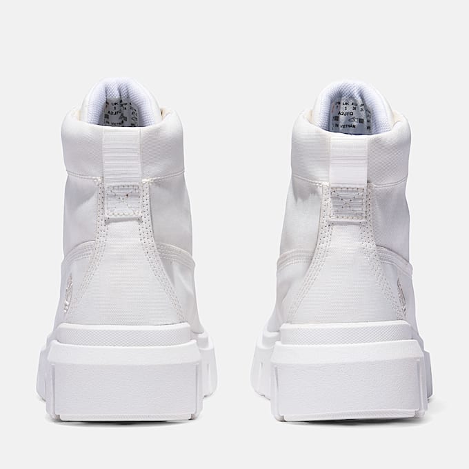 Stivale Stringato Greyfield Mid da Donna in bianco