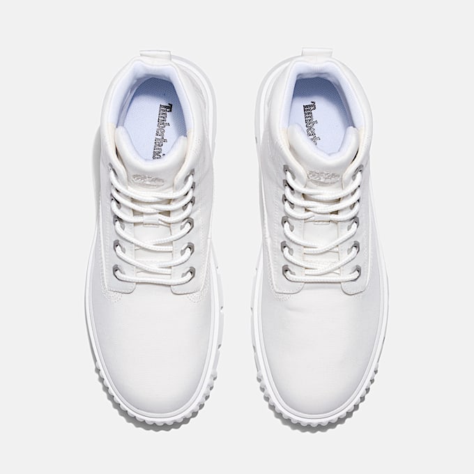 Stivale Stringato Greyfield Mid da Donna in bianco