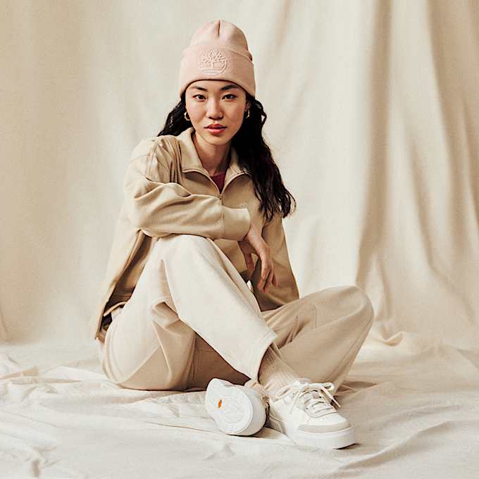Basket basse à lacets Laurel Court pour femme en blanc