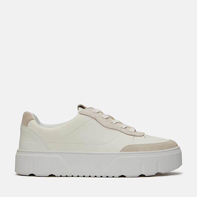 Laurel Court Low Lace-Up Trainer for Women in White