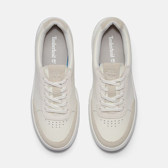 Laurel Court Low Lace-Up Trainer for Women in White