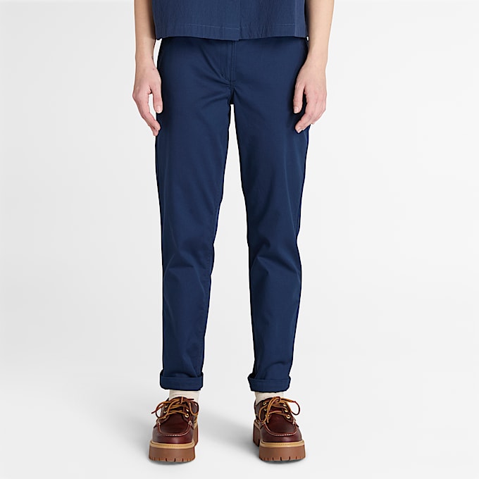 Claremont Chino Trousers for Women in Dark Blue - 1