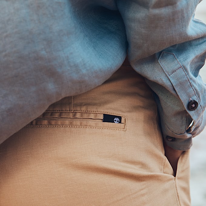 Linen Bermuda Short for Women in Beige