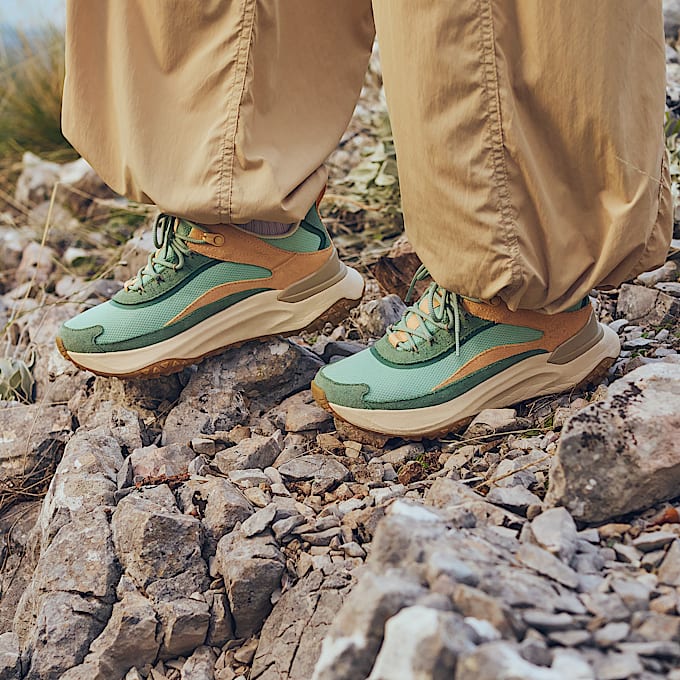 Motion Access Lage Waterdichte Vetersneaker voor dames in lichtgroen