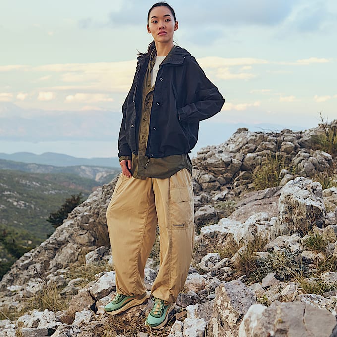 Parachute Trousers for Women in Beige