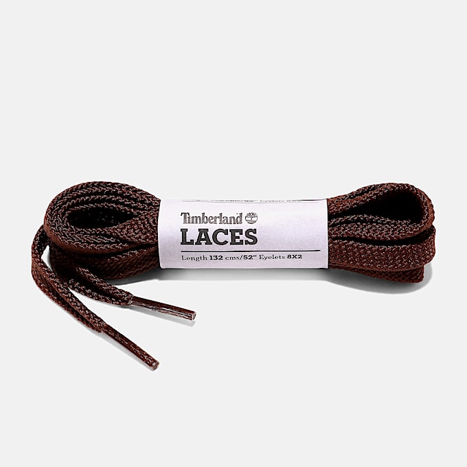 Flat Polyester Laces 52 Inch in Brown - 1