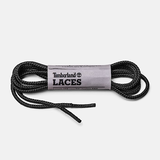Round Nylon Boot Laces 52 Inch in Black - 1