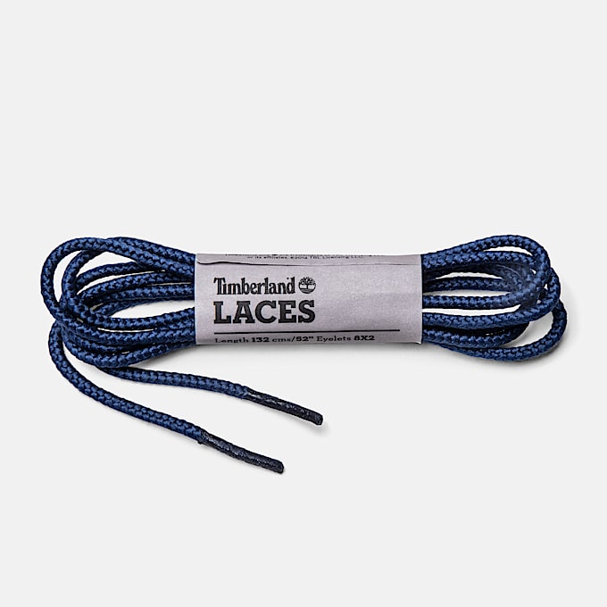 Round Nylon Boot Laces 52 Inch in Dark Blue - 1