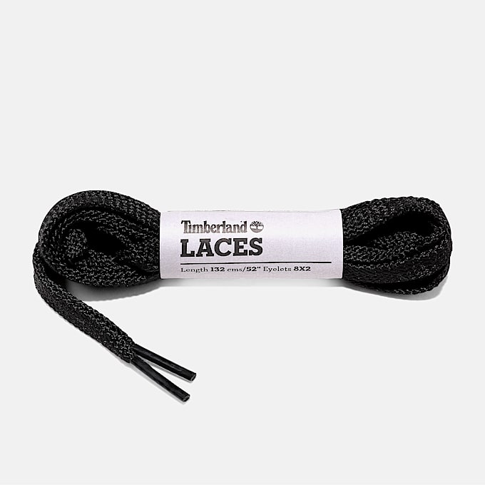 Flat Polyester Laces 52 Inch in Black - 1