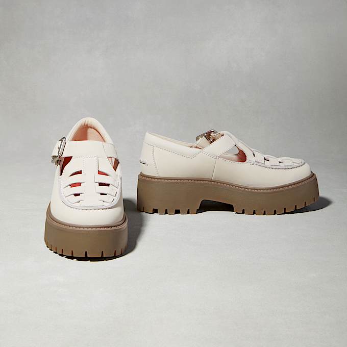 Stone Street Schnallenschuh mit Plattform für Damen in Grau