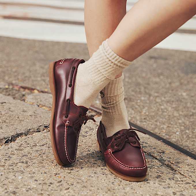 Scarpa da Barca Classic da Donna in bordeaux