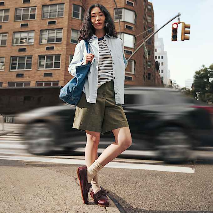Scarpa da Barca Classic da Donna in bordeaux