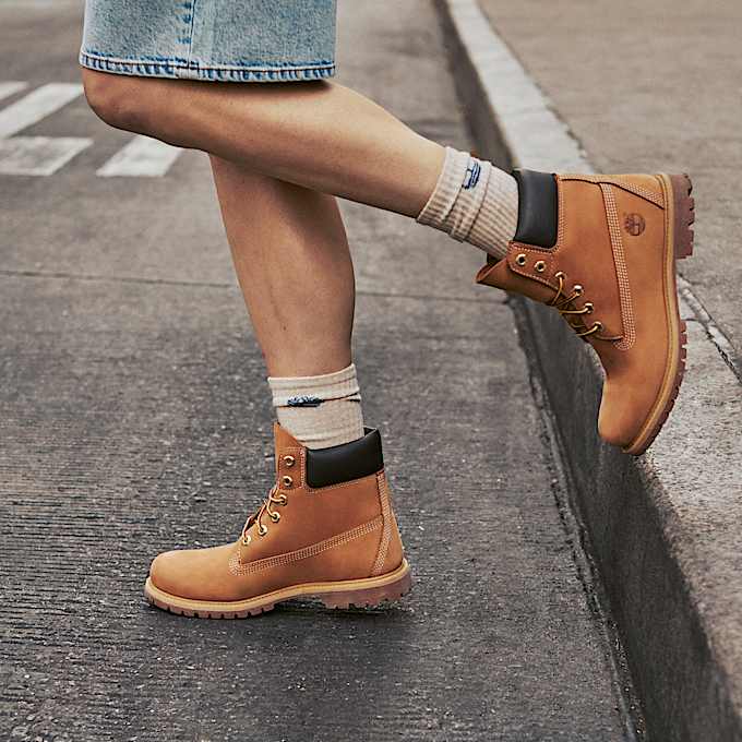 Timberland® Premium 6-Inch Waterdichte Boot voor dames in geel