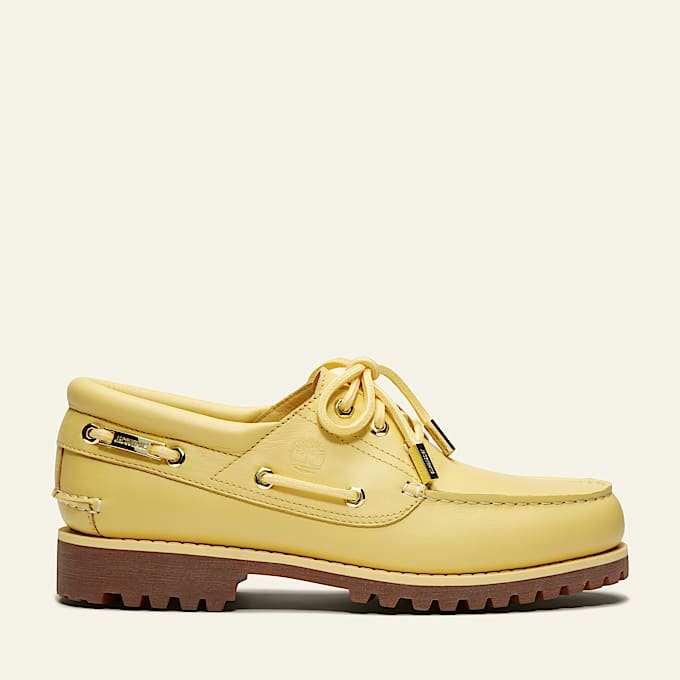 Timberland® und Jacquemus Bootsschuh mit drei Ösen und Profilsohle für Herren in Gelb - 1