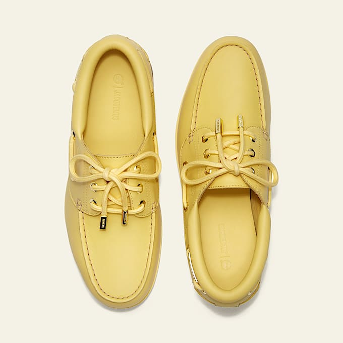 Chaussure bateau Timberland® et Jacquemus à 3 oeillets pour homme en jaune