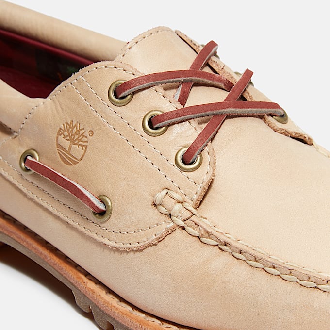 Chaussure bateau Noreen pour femme en Beige