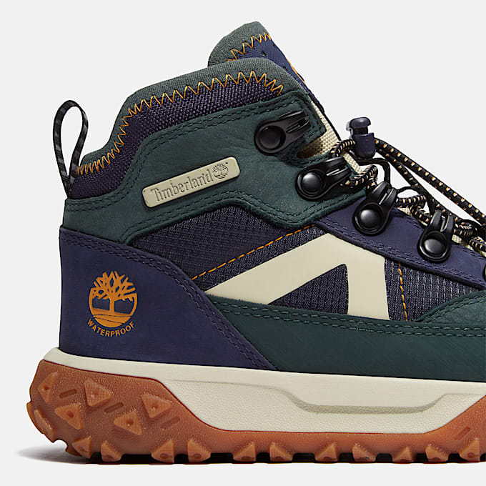 Zapatillas GreenStride™ Motion 6 con cordones elásticos para niños (de 20 a 30) en verde oscuro