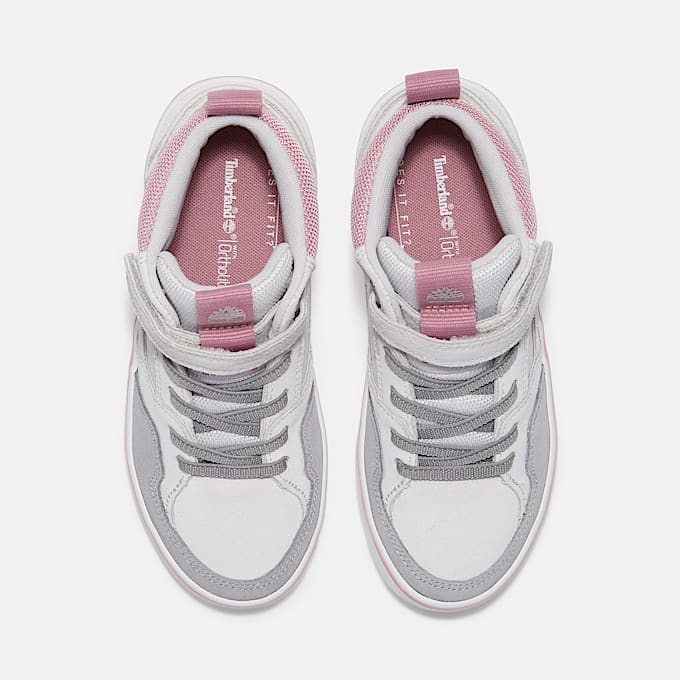 Stone Jump Hook-and-Loop Trainer for Youth in Light Grey