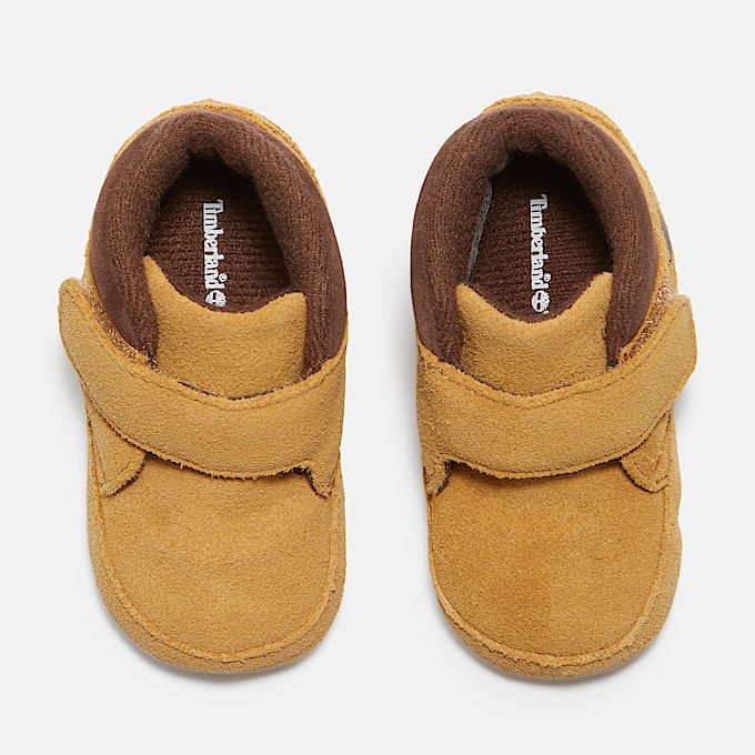 Crib Bootie for Infant in Yellow/Brown