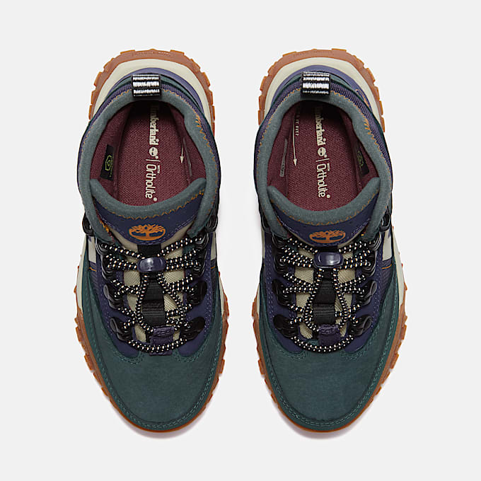Zapatillas GreenStride™ Motion 6 con cordones elásticos para niños (de 20 a 30) en verde oscuro